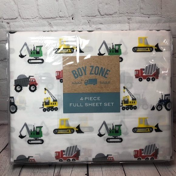 boy zone Bedding Boy Zone Full Size Construction Sheets Poshmark